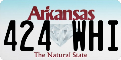 AR license plate 424WHI