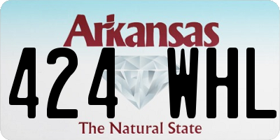 AR license plate 424WHL