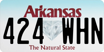 AR license plate 424WHN