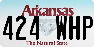AR license plate 424WHP