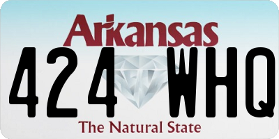 AR license plate 424WHQ