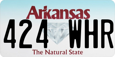 AR license plate 424WHR