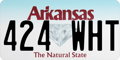 AR license plate 424WHT