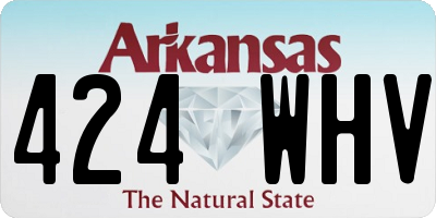 AR license plate 424WHV