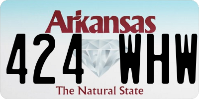 AR license plate 424WHW