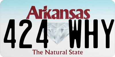 AR license plate 424WHY