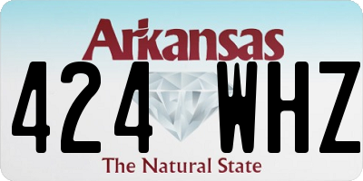 AR license plate 424WHZ