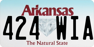 AR license plate 424WIA
