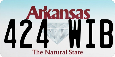 AR license plate 424WIB