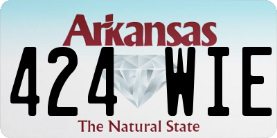 AR license plate 424WIE