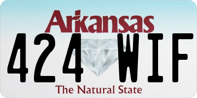 AR license plate 424WIF