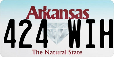 AR license plate 424WIH