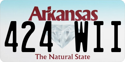 AR license plate 424WII