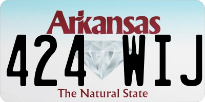 AR license plate 424WIJ