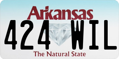 AR license plate 424WIL
