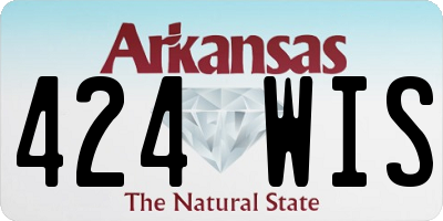 AR license plate 424WIS