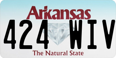 AR license plate 424WIV