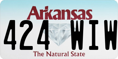 AR license plate 424WIW