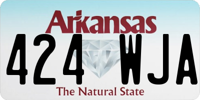 AR license plate 424WJA