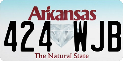 AR license plate 424WJB