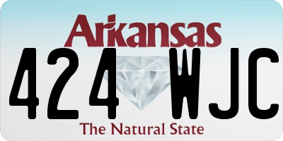 AR license plate 424WJC
