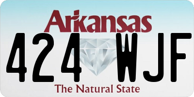AR license plate 424WJF