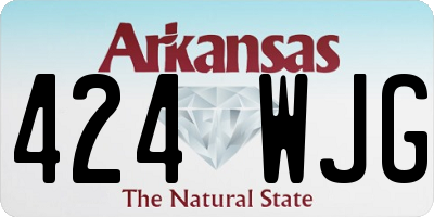 AR license plate 424WJG