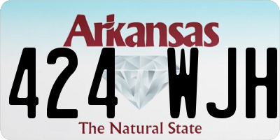 AR license plate 424WJH
