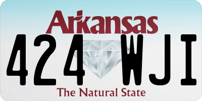 AR license plate 424WJI