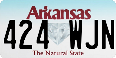 AR license plate 424WJN