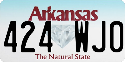 AR license plate 424WJO