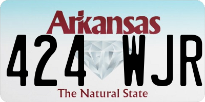 AR license plate 424WJR