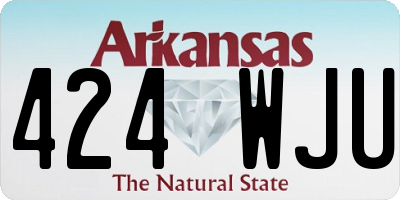 AR license plate 424WJU