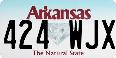 AR license plate 424WJX