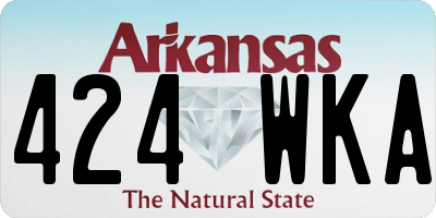 AR license plate 424WKA