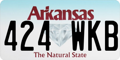 AR license plate 424WKB