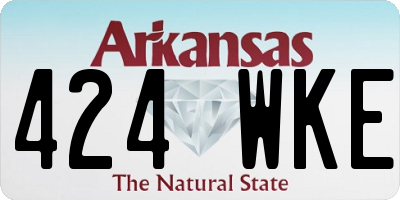 AR license plate 424WKE