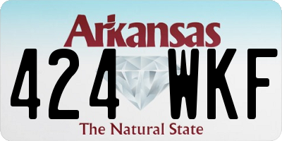 AR license plate 424WKF