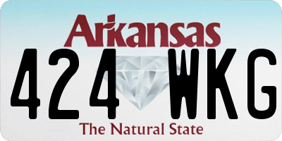 AR license plate 424WKG