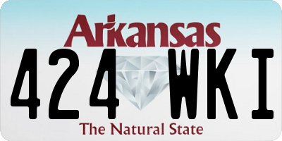 AR license plate 424WKI