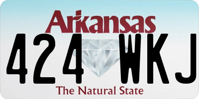 AR license plate 424WKJ
