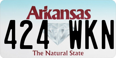 AR license plate 424WKN