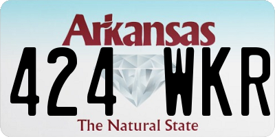 AR license plate 424WKR