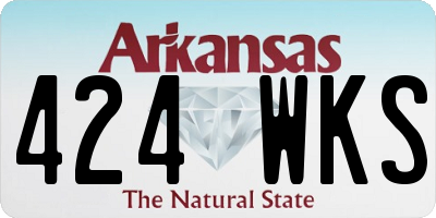 AR license plate 424WKS