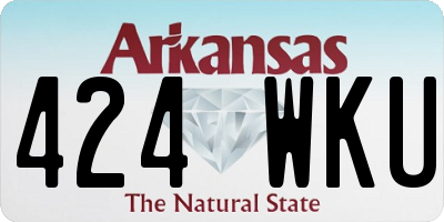 AR license plate 424WKU
