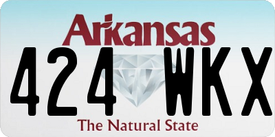 AR license plate 424WKX