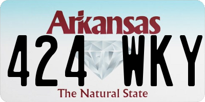 AR license plate 424WKY