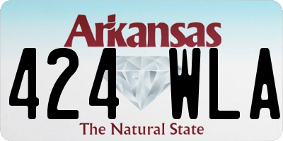 AR license plate 424WLA
