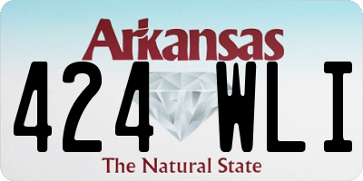 AR license plate 424WLI