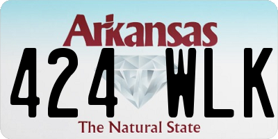 AR license plate 424WLK